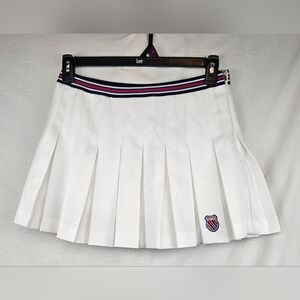 Forever 21/Kswiss Womens Pleated Skirt Sz L Shorts Under Tennis Athleisure